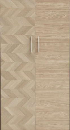 Schildmeyer Aktenschrank »AREZZO, Höhe 150 cm, 2 Türen, Fischgräten Dekor, MADE IN GERMANY« 1 Stk. tlg. Linke Tür in Fischgräten Dekor, MADE IN GERMANY