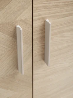 Schildmeyer Aktenschrank »AREZZO, Höhe 150 cm, 2 Türen, Fischgräten Dekor, MADE IN GERMANY« 1 Stk. tlg. Linke Tür in Fischgräten Dekor, MADE IN GERMANY
