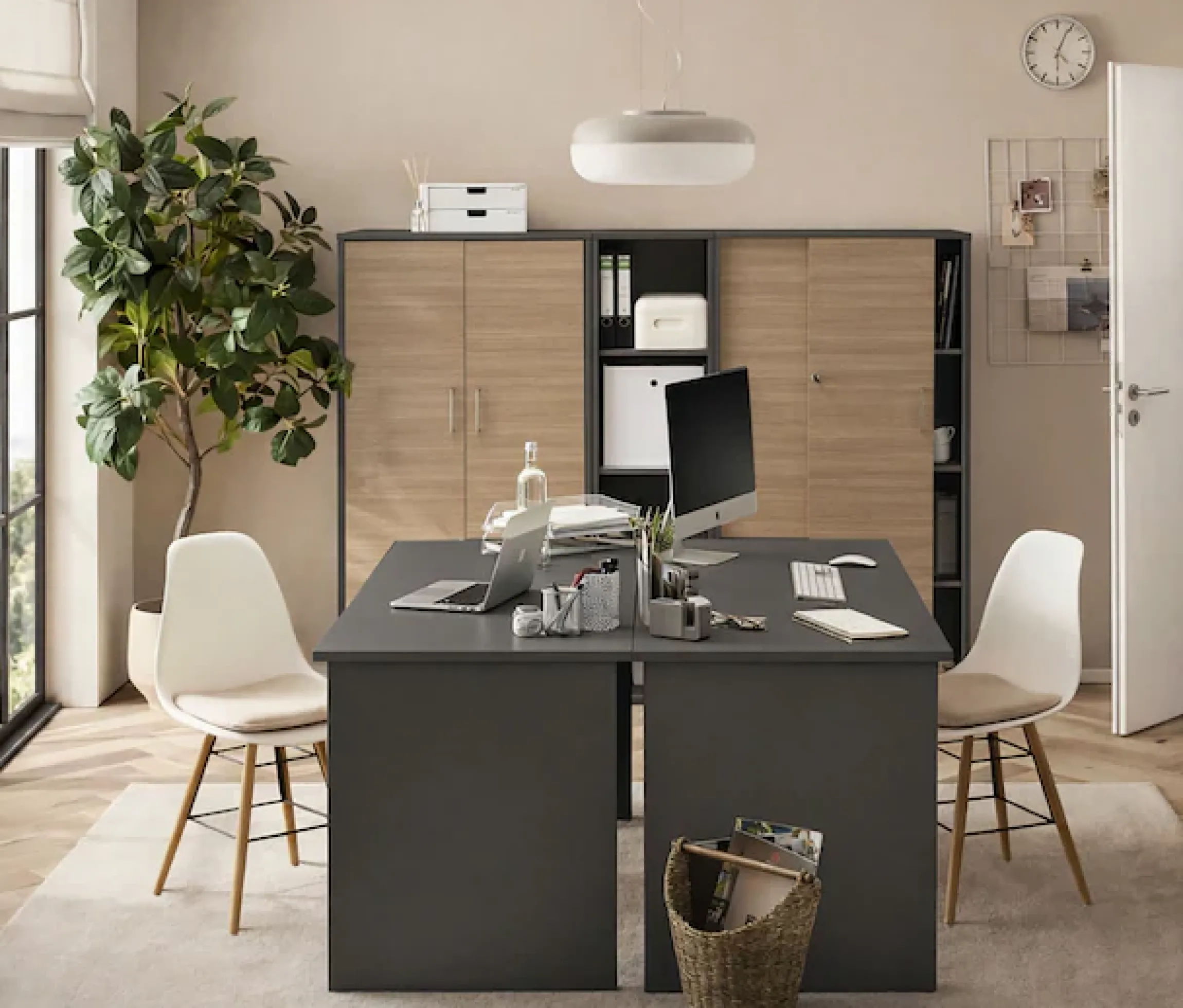 Schildmeyer Aktenschrank »METZ, 2 Türen in Canello, Höhe 150 cm, 8 Fächer, MADE IN GERMANY« 1 Stk. tlg. Fronten in Canello,MADE IN GERMANY