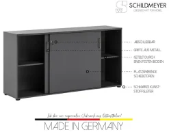 Schildmeyer Aktenschrank »Serie 1500, Aktenschrank, Made in Germany, B: 160,2 cm« Solide Verarbeitung - Dieses Produkt ist in Deutschland gefertigt