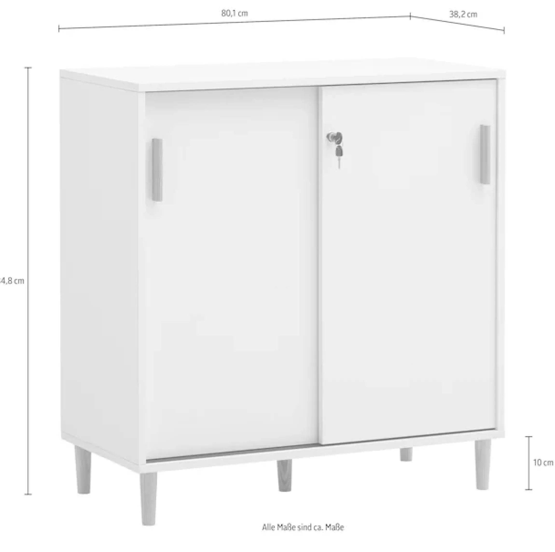 Schildmeyer Aktenschrank »Torge, Aktenschrank, Made in Germany, B: 80 cm« 1 Stk. tlg. Solide Verarbeitung - Dieses Produkt ist in Deutschland gefertigt
