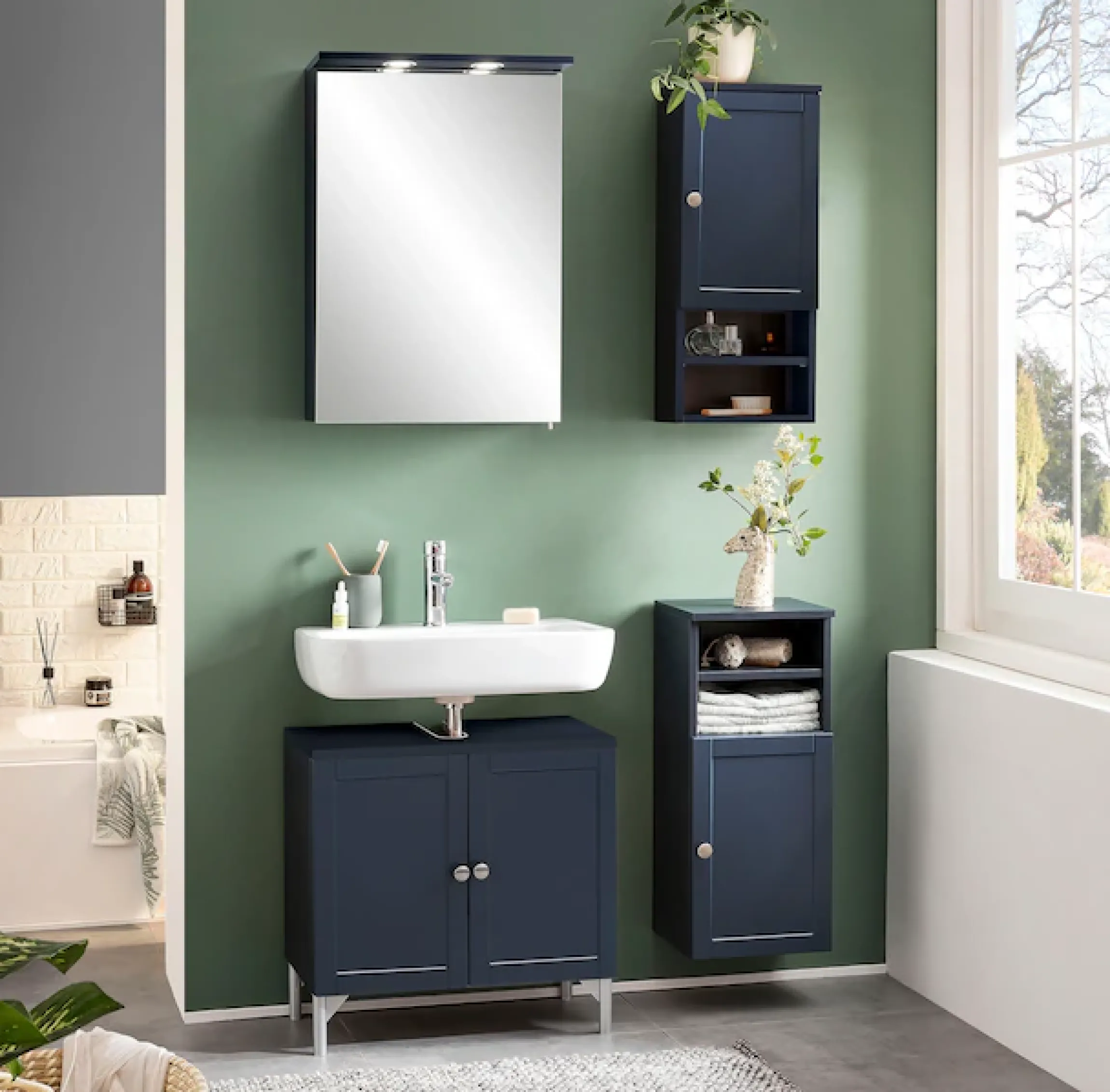 Schildmeyer Badezimmerspiegelschrank »Jesper, Spiegelschrank, Made in Germany, B: 50 cm« Solide Verarbeitung - Dieses Produkt ist in Deutschland gefertigt