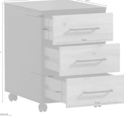 Schildmeyer Container »Aino, Rollcontainer, Made in Germany, B: 40,1 cm« Solide Verarbeitung - Dieses Produkt ist in Deutschland gefertigt