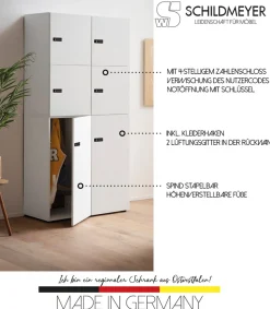 Schildmeyer Container »Locked, Garderoben Spint, Made in Germany, B: 45,5 cm« Solide Verarbeitung - Dieses Produkt ist in Deutschland gefertigt