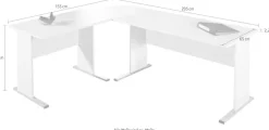 Schildmeyer Eckschreibtisch »Serie 200, Eckschreibtisch, Made in Germany, B: 350 cm« Solide Verarbeitung - Dieses Produkt ist in Deutschland gefertigt