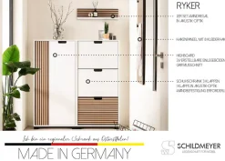 Schildmeyer Garderobenpaneel »Ryker, Garderobenpaneel, Made in Germany, B: 30 cm« 1 Stk. tlg. Solide Verarbeitung - Dieses Produkt ist in Deutschland gefertigt