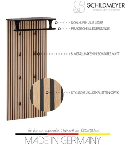 Schildmeyer Garderobenpaneel »Loft, Garderobenpaneel, Made in Germany, B: 50cm« Solide Verarbeitung - Dieses Produkt ist in Deutschland gefertigt