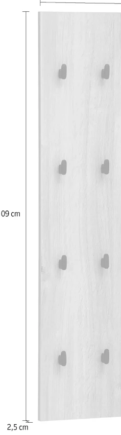 Schildmeyer Garderobenpaneel »Emmik, Hakenpaneel, Made in Germany, B: 24,5 cm« Solide Verarbeitung - Dieses Produkt ist in Deutschland gefertigt