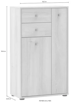 Schildmeyer Highboard »Flora, Highboard, Made in Germany, B: 60 cm« 1 Stk. tlg. Solide Verarbeitung - Dieses Produkt ist in Deutschland gefertigt