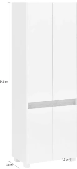 Schildmeyer Hochschrank »Cosmo, Hochschrank, Made in Germany, B: 57 cm« Solide Verarbeitung - Dieses Produkt ist in Deutschland gefertigt