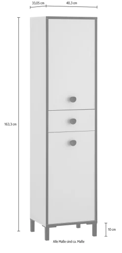 Schildmeyer Hochschrank »Edda, Hochschrank, Made in Germany, B: 40,3 cm« Solide Verarbeitung - Dieses Produkt ist in Deutschland gefertigt