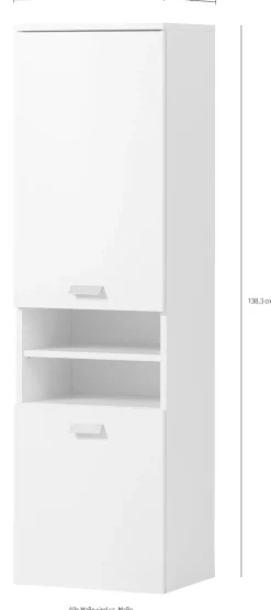 Schildmeyer Hochschrank »Mona, Hochschrank, melaminharzbeschichtet,Made in Germany, B: 40 cm« Solide Verarbeitung - Dieses Produkt ist in Deutschland gefertigt