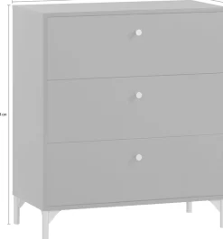 Schildmeyer Kommode »Alfa, Kommode, melaminharzbeschichtet, Made in Germany, B: 80 cm« Solide Verarbeitung - Dieses Produkt ist in Deutschland gefertigt