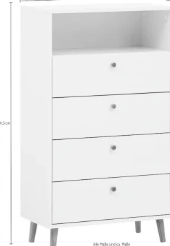 Schildmeyer Kommode »Bjarne, Highboard, Made in Germany, B: 60 cm« Solide Verarbeitung - Dieses Produkt ist in Deutschland gefertigt
