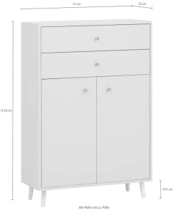 Schildmeyer Midischrank »Bjarne, Midischrank, Made in Germany, B: 77 cm« Solide Verarbeitung - Dieses Produkt ist in Deutschland gefertigt