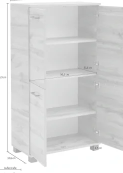 Schildmeyer Midischrank »Nora, Midischrank, Made in Germany, B: 60 cm« Solide Verarbeitung - Dieses Produkt ist in Deutschland gefertigt