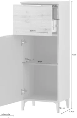 Schildmeyer Midischrank »Smilla, Midischrank, Made in Germany, B: 40,2 cm« Solide Verarbeitung - Dieses Produkt ist in Deutschland gefertigt