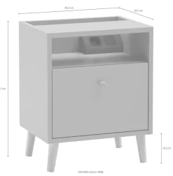Schildmeyer Nachtschrank »Bjarne, Nachtschrank, Made in Germany, B: 40,2 cm« 1 Stk. tlg. Solide Verarbeitung - Dieses Produkt ist in Deutschland gefertigt