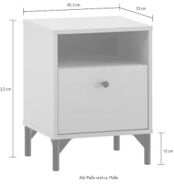 Schildmeyer Nachttisch »Smash, Nachttisch, Made in Germany, B: 40 cm« Solide Verarbeitung - Dieses Produkt ist in Deutschland gefertigt