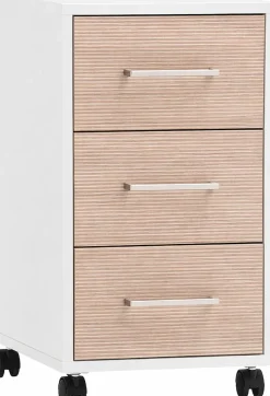 Schildmeyer Rollcontainer »METZ, 3 Schubkästen, fühlbare Holzstruktur, MADE IN GERMANY« 1 Stk. tlg. Canello Dekor mit fühlbarer Holzstruktur, Made in Germany