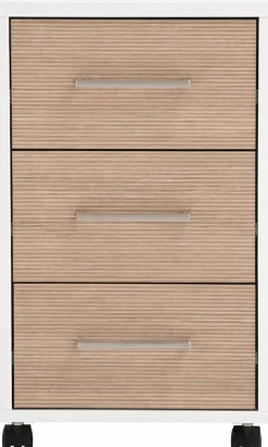 Schildmeyer Rollcontainer »METZ, 3 Schubkästen, fühlbare Holzstruktur, MADE IN GERMANY« 1 Stk. tlg. Canello Dekor mit fühlbarer Holzstruktur, Made in Germany