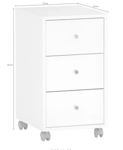Schildmeyer Rollcontainer »Serie 500, Rollcontainer, Made in Germany, B: 50 cm« Solide Verarbeitung - Dieses Produkt ist in Deutschland gefertigt