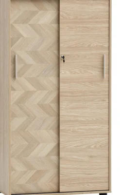 Schildmeyer Schiebetürenschrank »AREZZO, Aktenschrank abschließbar, Höe 150 cm, MADE IN GERMANY« 1 Stk. tlg. Linke Tür in Fischgräten Dekor, MADE IN GERMANY