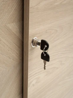 Schildmeyer Schiebetürenschrank »AREZZO, Aktenschrank abschließbar, Höe 150 cm, MADE IN GERMANY« 1 Stk. tlg. Linke Tür in Fischgräten Dekor, MADE IN GERMANY