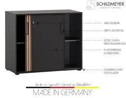 Schildmeyer Schiebetürenschrank »Hank, Schiebetürenschrank, Made in Germany, B: 100 cm« Solide Verarbeitung - Dieses Produkt ist in Deutschland gefertigt