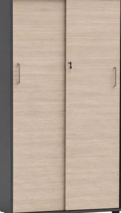 Schildmeyer Schiebetürenschrank »METZ, Aktenschrank abschließbar, Höhe 150 cm, MADE IN GERMANY« 1 Stk. tlg. Fronten in Canello,MADE IN GERMANY