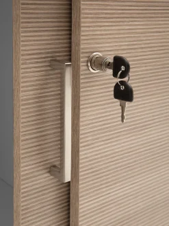 Schildmeyer Schiebetürenschrank »METZ, Aktenschrank abschließbar, Höhe 150 cm, MADE IN GERMANY« 1 Stk. tlg. Fronten in Canello,MADE IN GERMANY