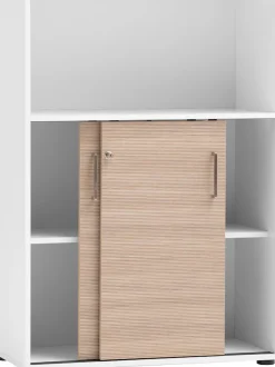 Schildmeyer Schiebetürenschrank »METZ, Aktenschrank abschließbar, Höhe 113,4 cm, MADE IN GERMANY« 1 Stk. tlg. Fronten in Canello,MADE IN GERMANY