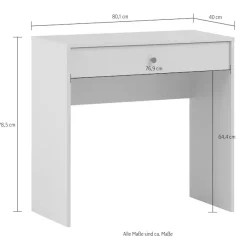 Schildmeyer Schminktisch »Smash, Schminktisch, Made in Germany, B: 80 cm« Solide Verarbeitung - Dieses Produkt ist in Deutschland gefertigt