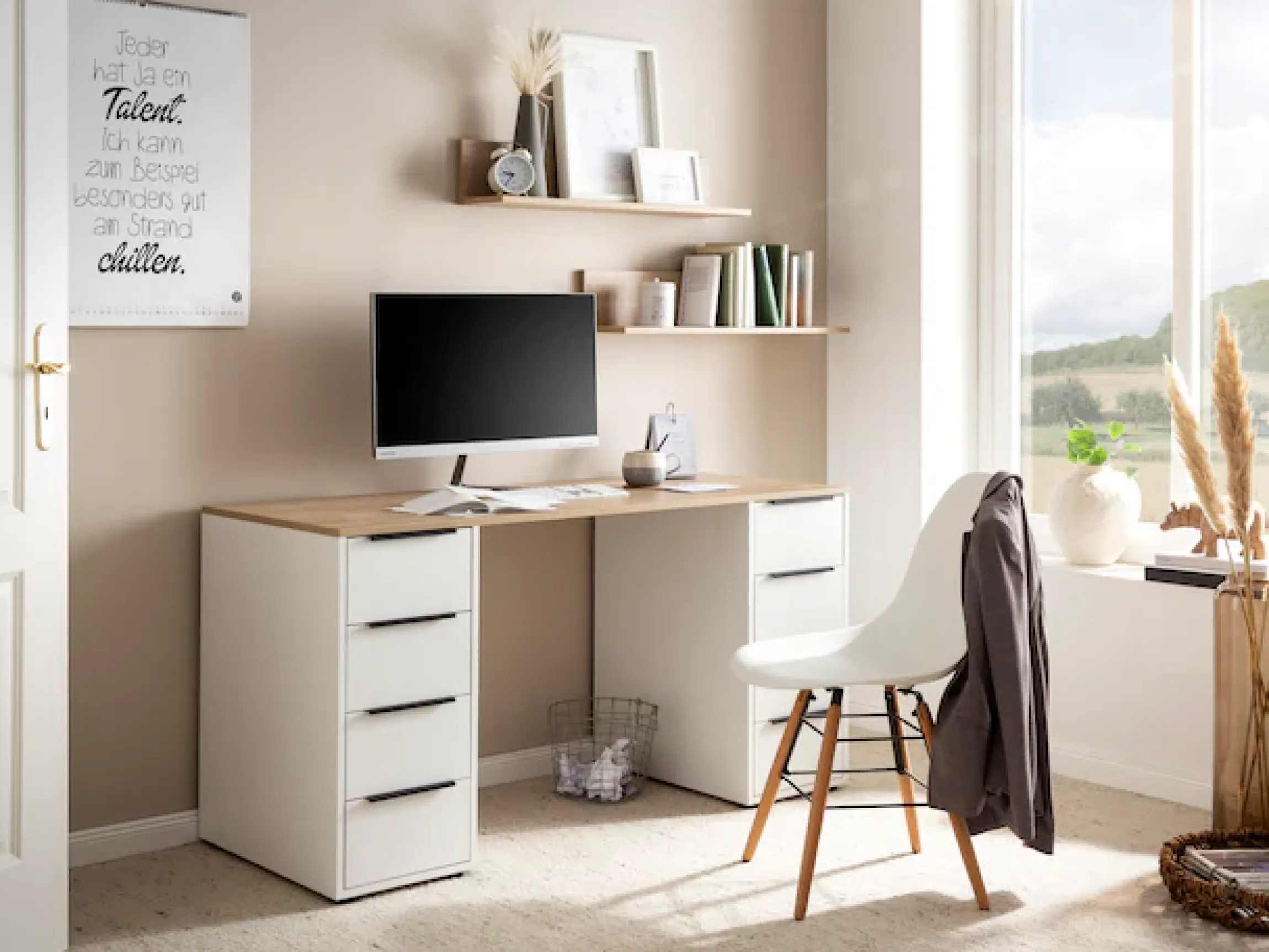 Schildmeyer Schreibtisch »Elma, Schreibtisch, Made in Germany, B: 140 cm« Solide Verarbeitung - Dieses Produkt ist in Deutschland gefertigt