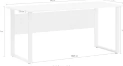 Schildmeyer Schreibtisch »Serie 1500, Schreibtisch, Made in Germany, B: 160cm« Solide Verarbeitung - Dieses Produkt ist in Deutschland gefertigt