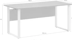Schildmeyer Schreibtisch »Serie 1500, Schreibtisch, Made in Germany, B: 160cm« Solide Verarbeitung - Dieses Produkt ist in Deutschland gefertigt