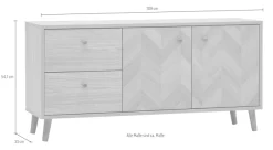 Schildmeyer TV-Board »Visby, Lowboard,melaminharzbeschichtet, Made in Germany, B: 109 cm« 1 Stk. tlg. Solide Verarbeitung - Dieses Produkt ist in Deutschland gefertigt