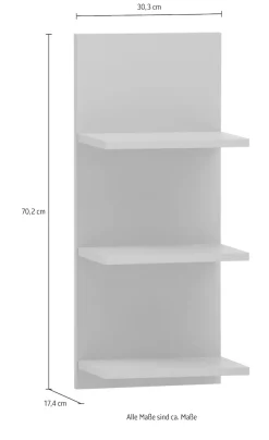 Schildmeyer Wandregal »Mono, Wandregal, melaminharzbeschichtet,Made in Germany, B: 30 cm« Solide Verarbeitung - Dieses Produkt ist in Deutschland gefertigt