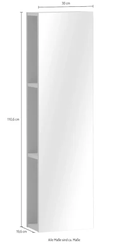 Schildmeyer Wandregal »Piazza, Spiegelregal, Made in Germany, B: 30 cm« 1 Stk. tlg. Solide Verarbeitung - Dieses Produkt ist in Deutschland gefertigt