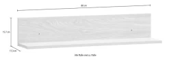 Schildmeyer Wandregal »Solea, Regalablage,melaminharzbeschichtet, Made in Germany,B: 80cm« Solide Verarbeitung - Dieses Produkt ist in Deutschland gefertigt