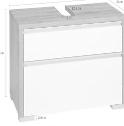 Schildmeyer Waschbeckenunterschrank »Bello, Waschbeckenunterschrank, Made in Germany, B: 67cm« Solide Verarbeitung - Dieses Produkt ist in Deutschland gefertigt