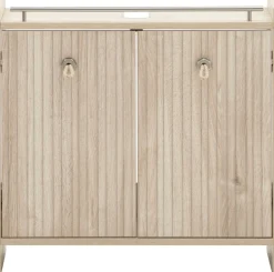 Schildmeyer Waschbeckenunterschrank »SONDERBY, 2 Türen, Breite 65 cm, MADE IN GERMANY« 1 Stk. tlg. Seilgriffe im maritimen Look, MADE IN GERMANY