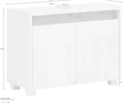 Schildmeyer Waschbeckenunterschrank »Cosmo, Waschbeckenunterschrank, Made in Germany, B: 80 cm« Solide Verarbeitung - Dieses Produkt ist in Deutschland gefertigt