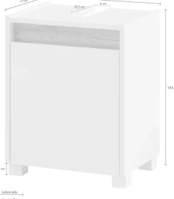 Schildmeyer Waschbeckenunterschrank »Cosmo, Waschbeckenunterschrank, Made in Germany, B: 42 cm« Solide Verarbeitung - Dieses Produkt ist in Deutschland gefertigt
