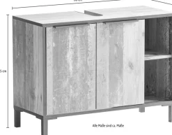 Schildmeyer Waschbeckenunterschrank »Jaap, Waschbeckenunterschrank, Made in Germany, B: 79 cm« Solide Verarbeitung - Dieses Produkt ist in Deutschland gefertigt