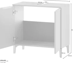Schildmeyer Waschbeckenunterschrank »Smilla, Waschbeckenunterschrank, Made in Germany, B: 63,5 cm« Solide Verarbeitung - Dieses Produkt ist in Deutschland gefertigt