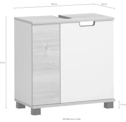 Schildmeyer Waschbeckenunterschrank »Emmik, Waschbeckenunterschrank, Made in Germany, B: 60 cm« Solide Verarbeitung - Dieses Produkt ist in Deutschland gefertigt
