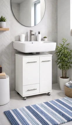 Schildmeyer Waschbeckenunterschrank »Ken, Waschbeckenunterschrank, Made in Germany, B: 50 cm« Solide Verarbeitung - Dieses Produkt ist in Deutschland gefertigt