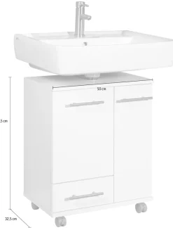 Schildmeyer Waschbeckenunterschrank »Ken, Waschbeckenunterschrank, Made in Germany, B: 50 cm« Solide Verarbeitung - Dieses Produkt ist in Deutschland gefertigt