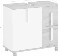 Schildmeyer Waschbeckenunterschrank »Kampen, Waschbeckenunterschrank, Made in Germany, B: 65 cm« Solide Verarbeitung - Dieses Produkt ist in Deutschland gefertigt